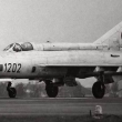 MiG-21MA 1202, kter� se z��til u B�le�ka 8.11.1982. (sn�mek Fencl/archiv J. Hendrych)