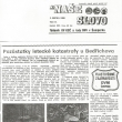 Článek z novin kde byla zpráva o havárii letadla. (1988)
